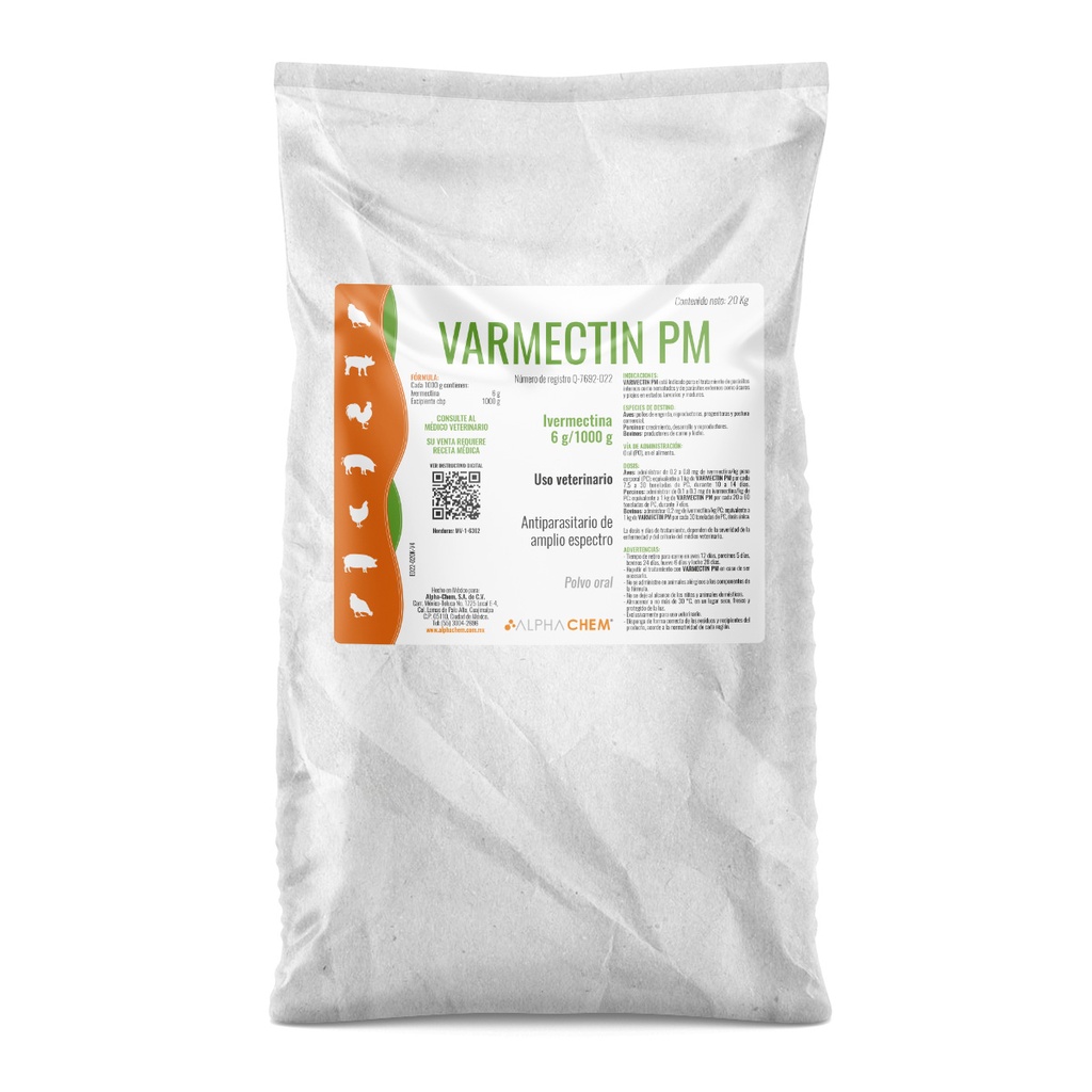 Varmectin, Saco 5 kg.