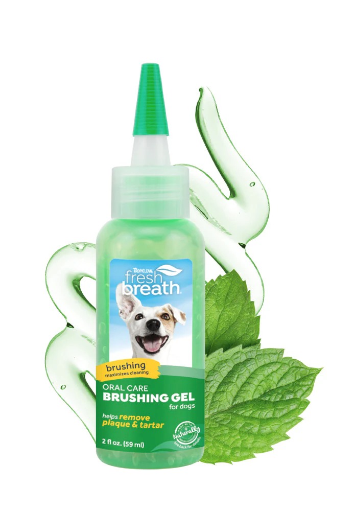 Aliento Fresco Perro Gel Cepillado, 2 fl oz. (59 ml.)