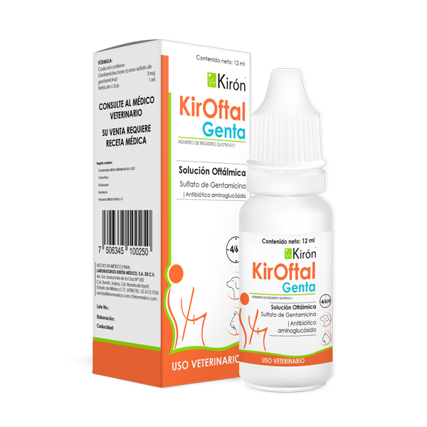 KirOftal Genta, Solucion Oftalmica 12 ml.