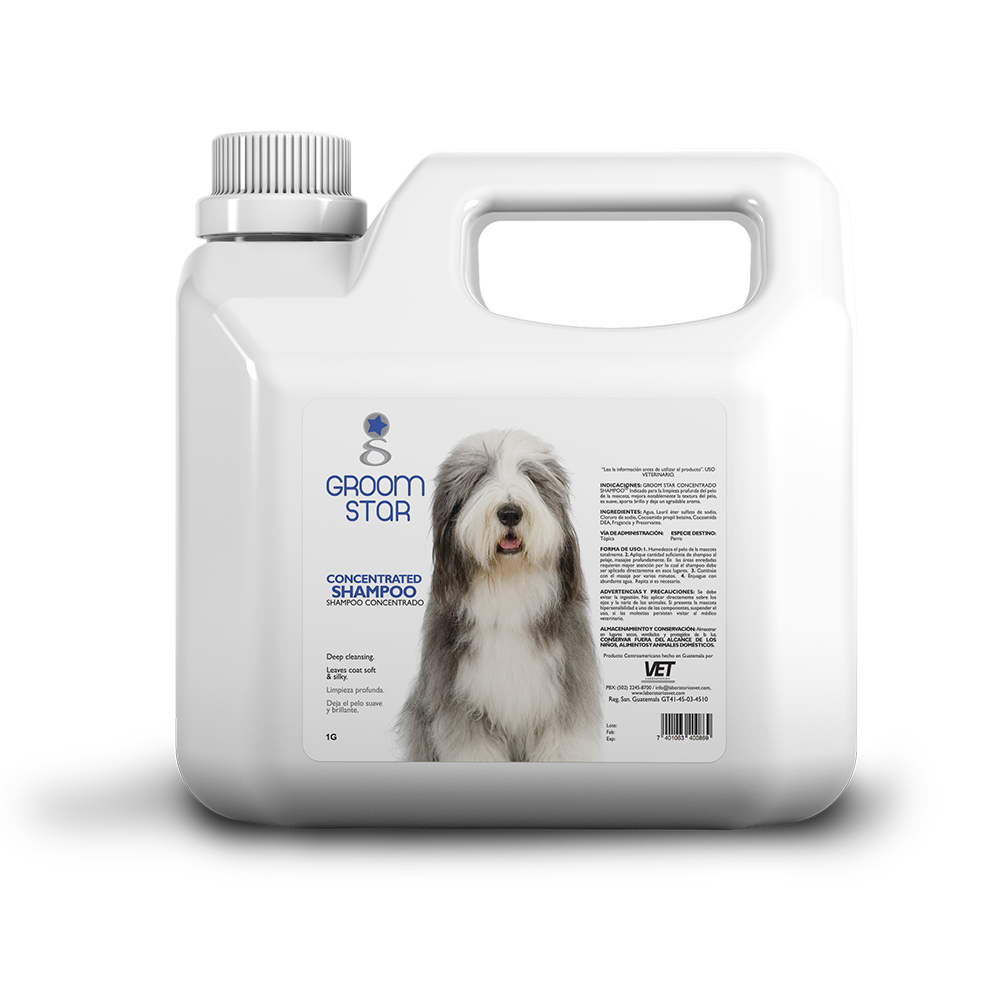 Groom Star Shampoo Pelo Blanco, 1 gal.