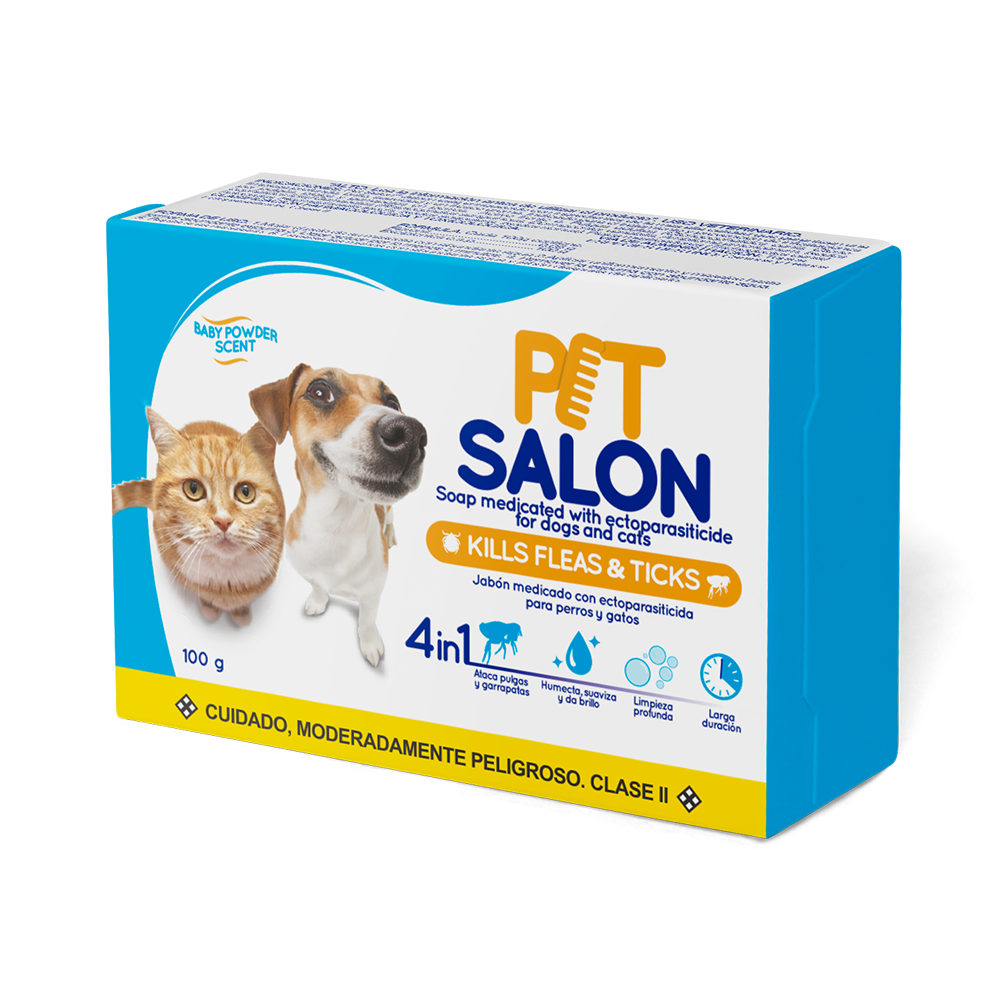 Pet Salon Jabon Pastilla, 100 g.