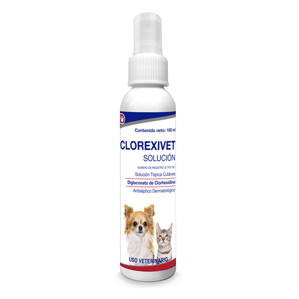 Clorexivet Solucion, Frasco 100 ml.