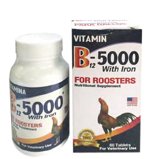 B12-5000 Mega + Hierro, 60 Tabletas