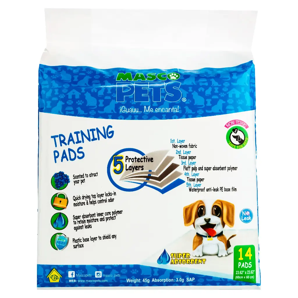Pad Entrenamiento 12 Bolsas - 14 Unidades 60x60 cm.