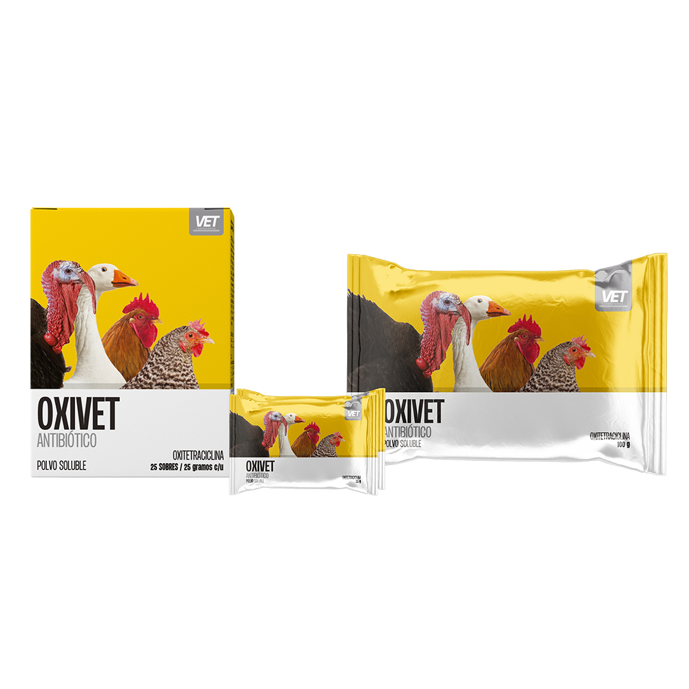 Oxivet Polvo Hidrosoluble Oral, Sobre de 25 g. Dispensador 25 Sobres