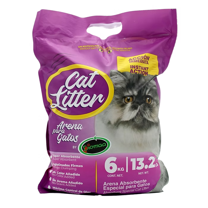 Arena para Gatos Super Absorbente 6 kg./13.2 lb. 