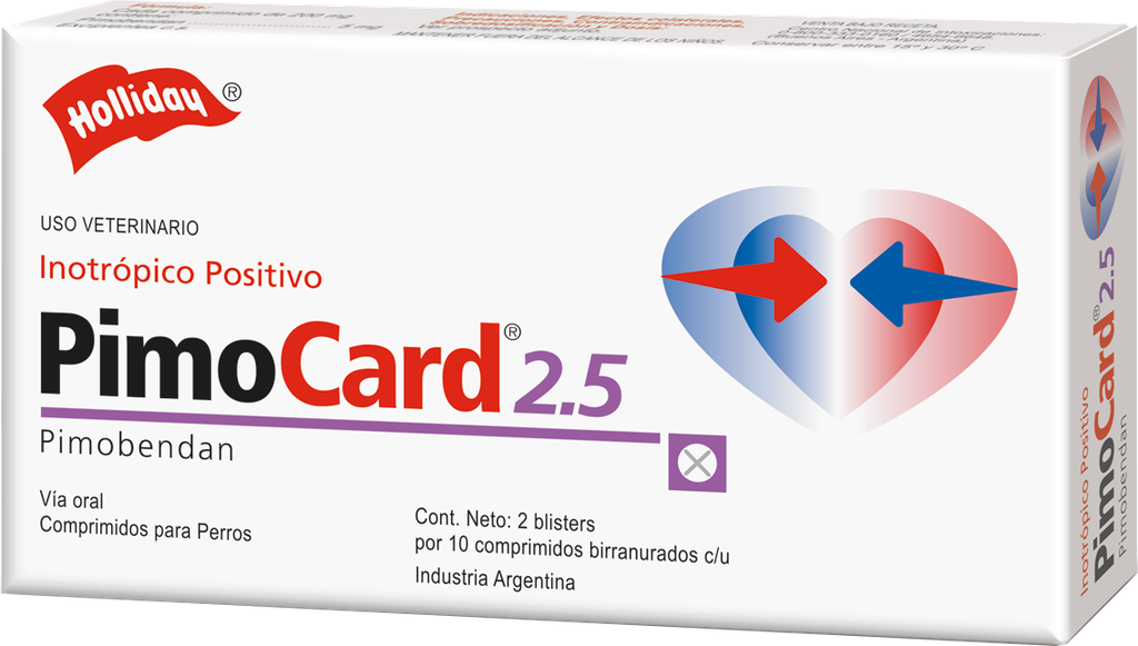 Pimocard 2,5* 20 comprimido