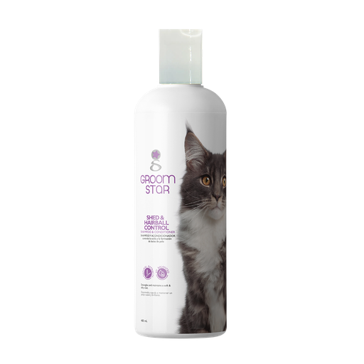 [7-401063-402252] Groom Star Shampoo para Gato, 480 ml.