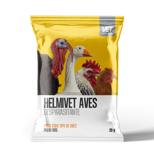 [7-401063-402375] Helmivet Aves, Sobre de 20 g. Dispensador de 25 Sobres