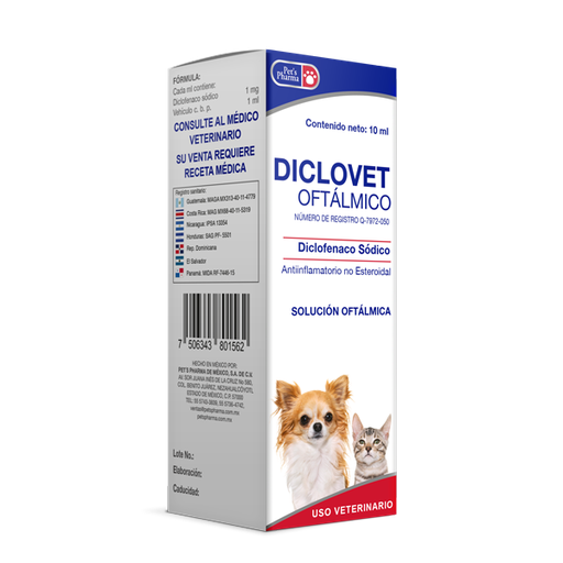 [7-506343-801562] Diclovet Oftalmico, Frasco 10 ml.
