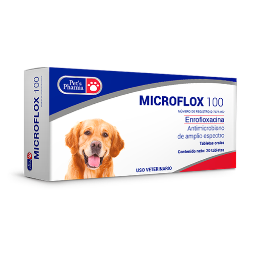 [7-506343-800343] Microflox 100 mg., Caja x 20 Tabletas