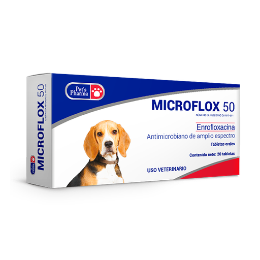 [7-506343-800367] Microflox 50 mg., Caja x 20 Tabletas