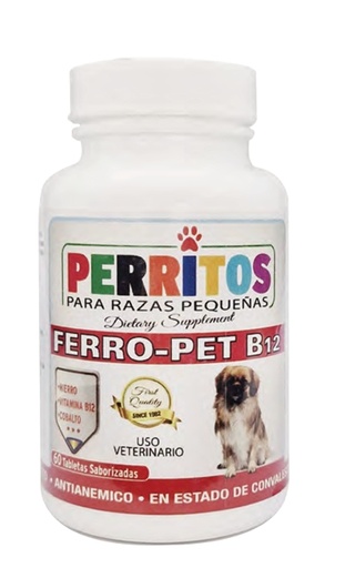 [714193-502097] Perritos Ferro-Pet B12, 60 Tabletas