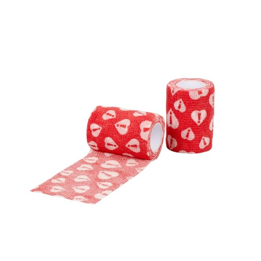 [160676] Vendas Chew-Stop 7.5cm x 4.5m Color Rojo 